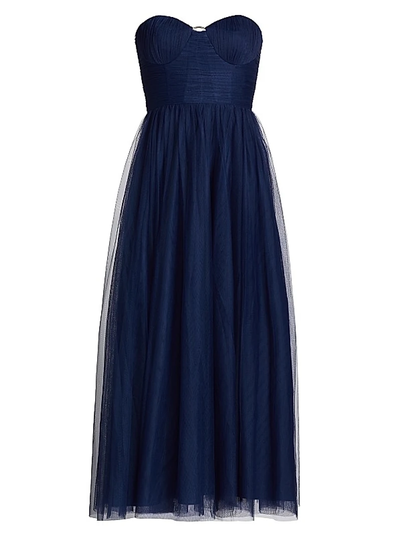 Liane Tulle Strapless Cocktail Dress