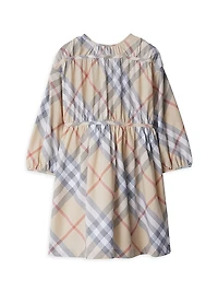 Little Girl's & Check Cotton Dress