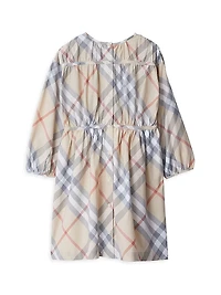 Little Girl's & Check Cotton Dress