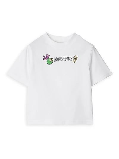 Baby Girl's & Little Girl's Logo-Print Cotton T-Shirt