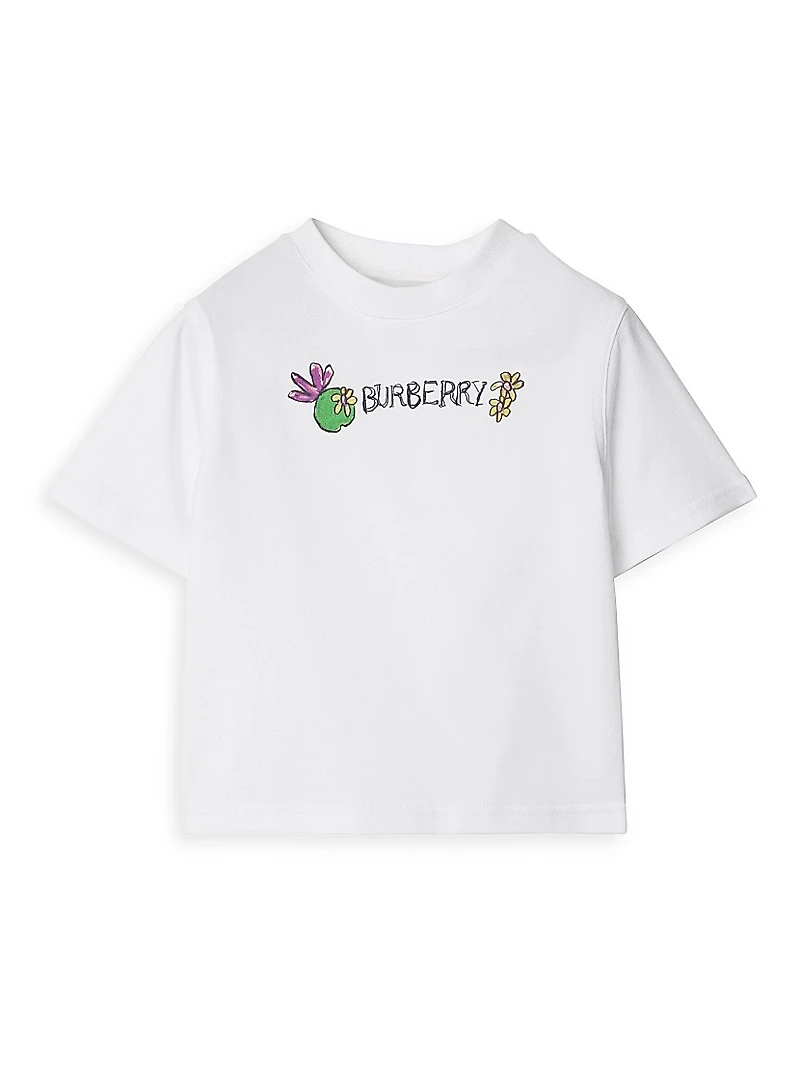 Baby Girl's & Little Girl's Logo-Print Cotton T-Shirt