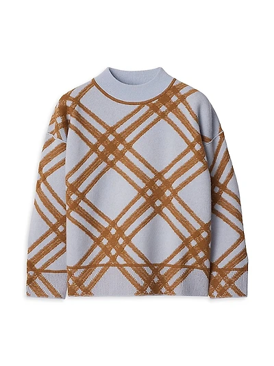 Little Boy's & Check Sweater