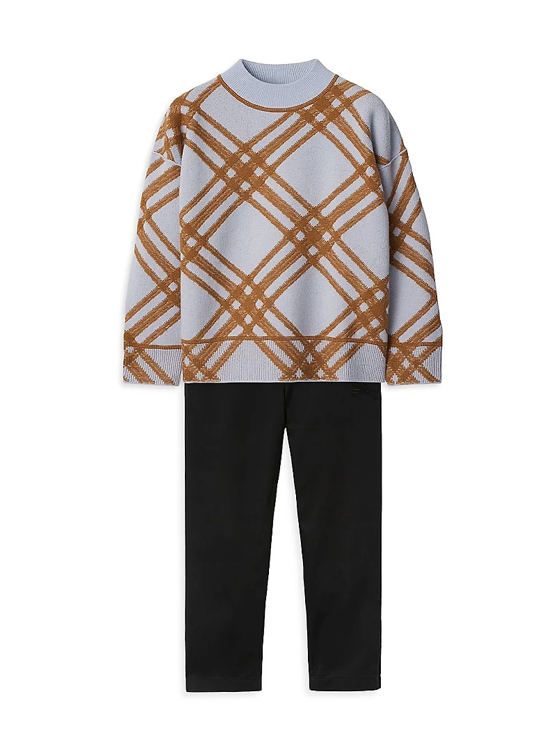 Little Boy's & Check Sweater