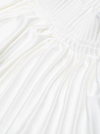 Debut Ruffled Plissé Maxi Dress