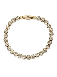 Spiritual Beads Bracelet in 18K Yellow Gold and Pavé Diamonds, 6mm