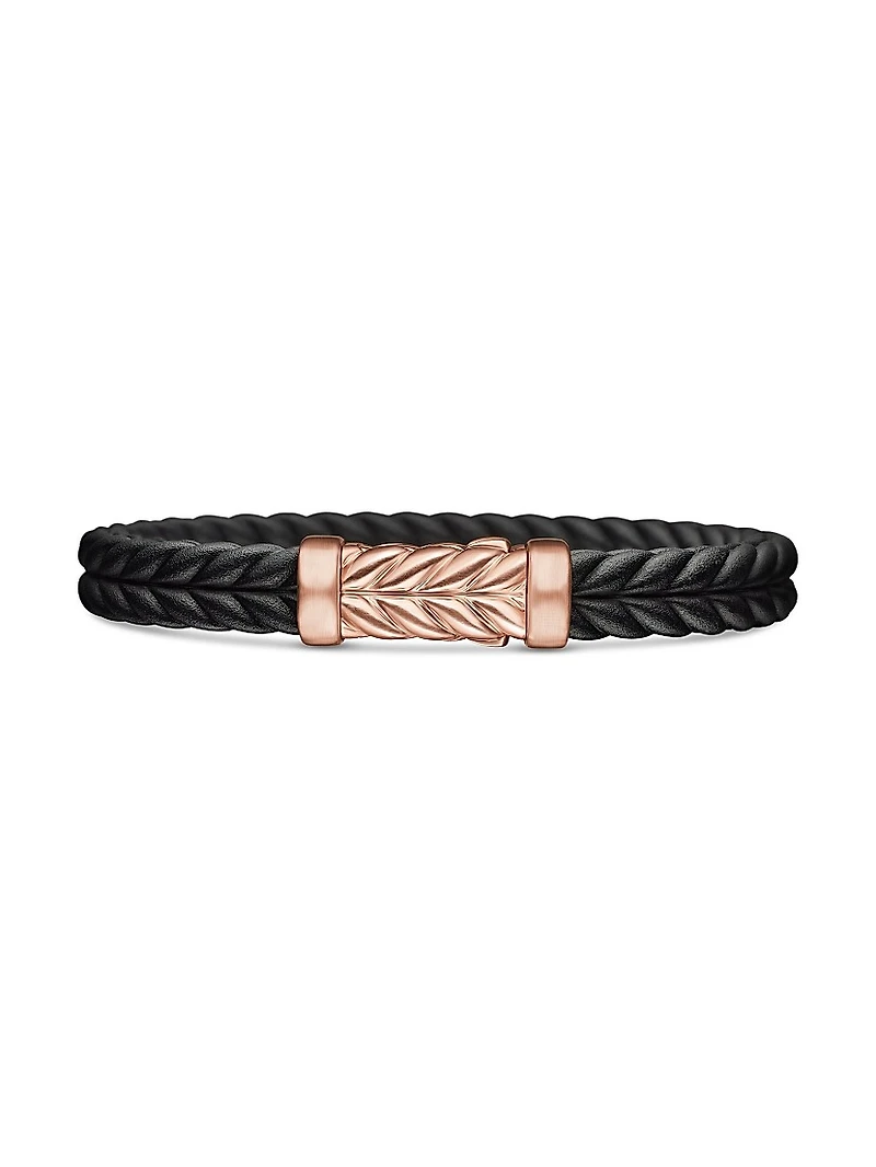 Chevron Bracelet Black Rubber