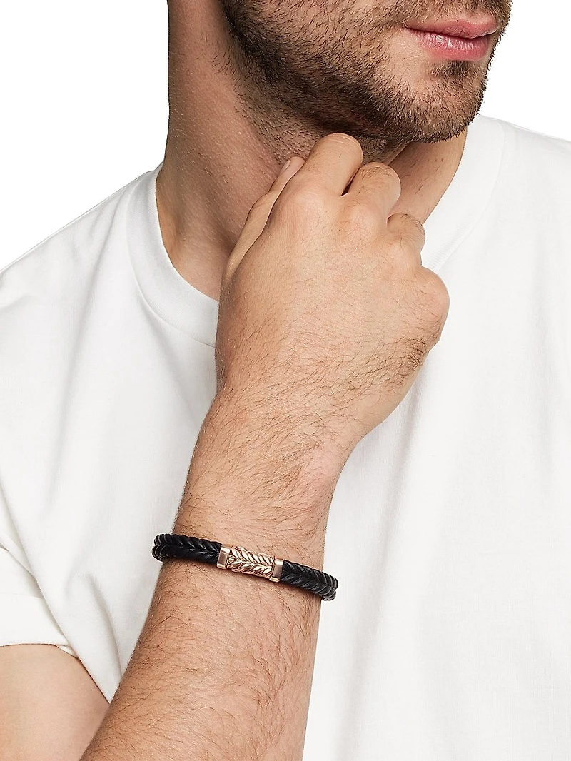 Chevron Bracelet Black Rubber