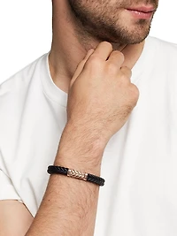 Chevron Bracelet Black Rubber