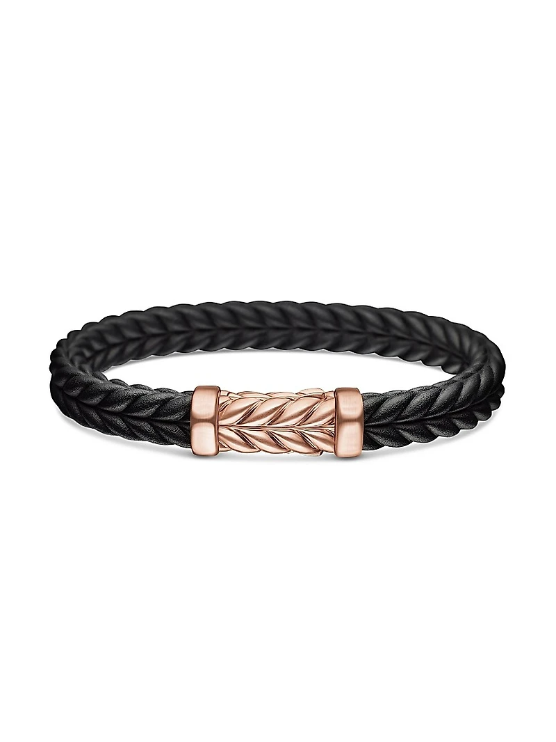 Chevron Bracelet Black Rubber