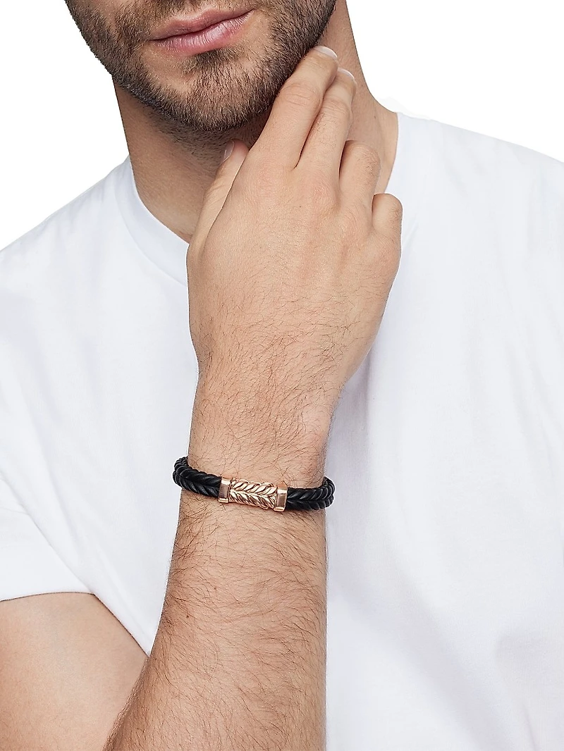 Chevron Bracelet Black Rubber