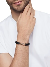 Chevron Bracelet Black Rubber