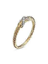 Petite X Ring 18K Yellow Gold