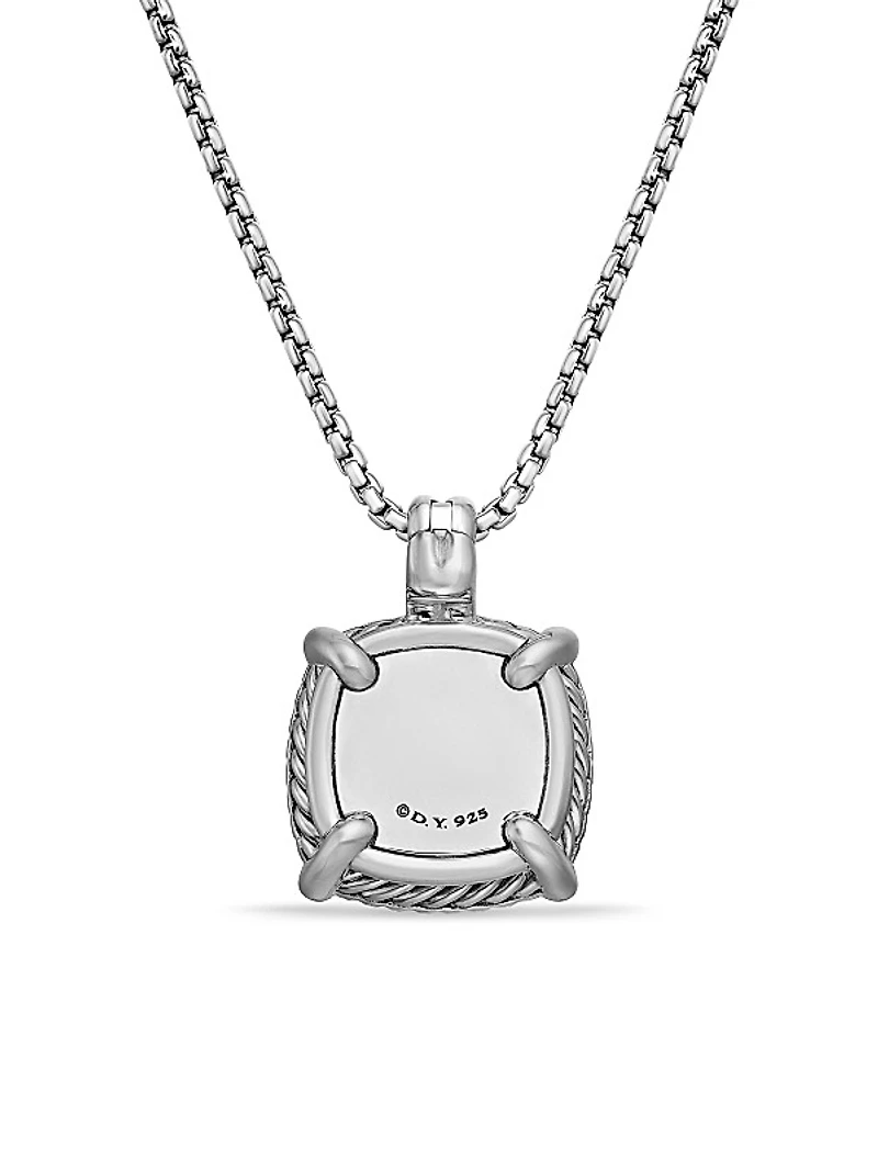 Chatelaine Pavé Bezel Pendant Necklace