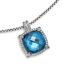 Chatelaine Pavé Bezel Pendant Necklace