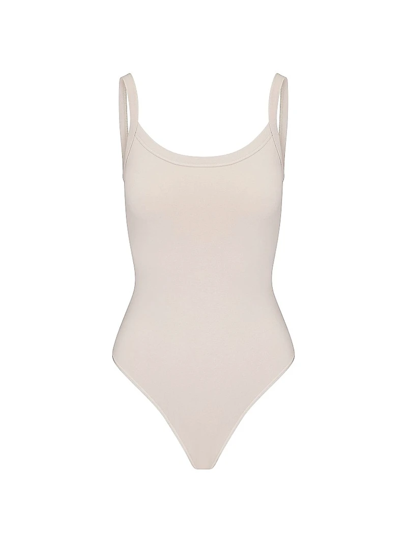 Cotton Jersey Scoop Neck Bodysuit