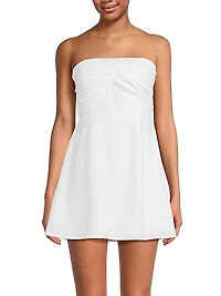 Under The Sun Linen Minidress