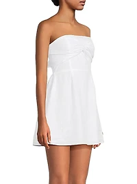 Under The Sun Linen Minidress