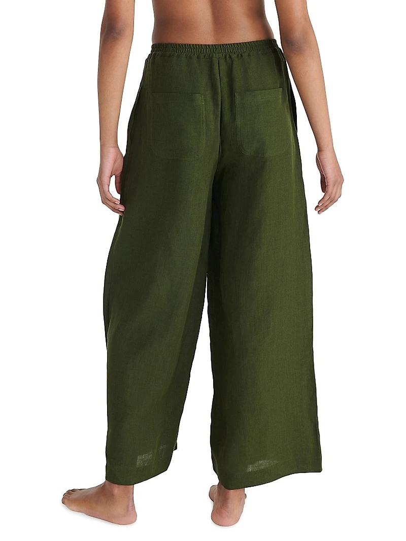 Select Linen Wide-Leg Pants
