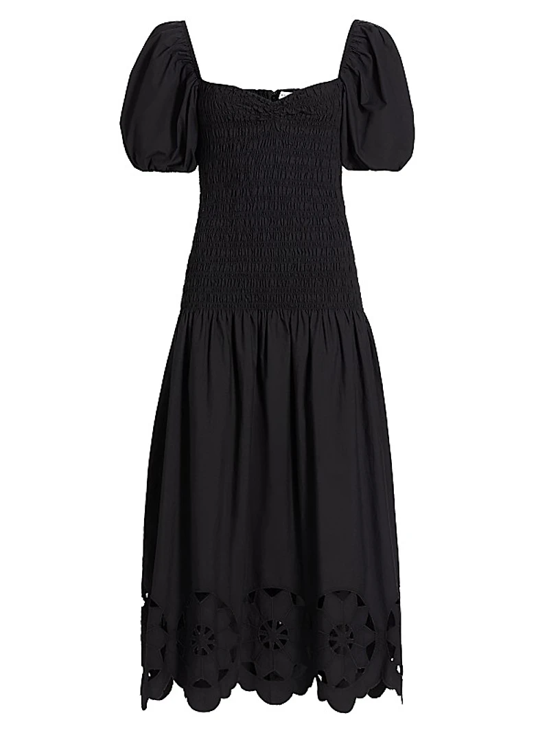 Viviana Smocked Midi-Dress