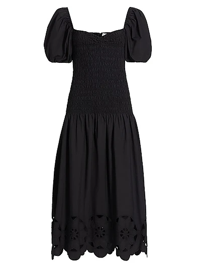 Viviana Smocked Midi-Dress