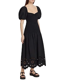Viviana Smocked Midi-Dress