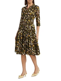 Audrey Dot Cotton Shirtdress