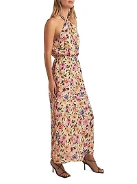 The Standout Floral Halter Maxi Dress