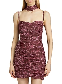 Ayla Floral Ruched Minidress