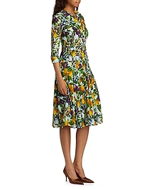 Audrey Fruit Cotton Shirtdress