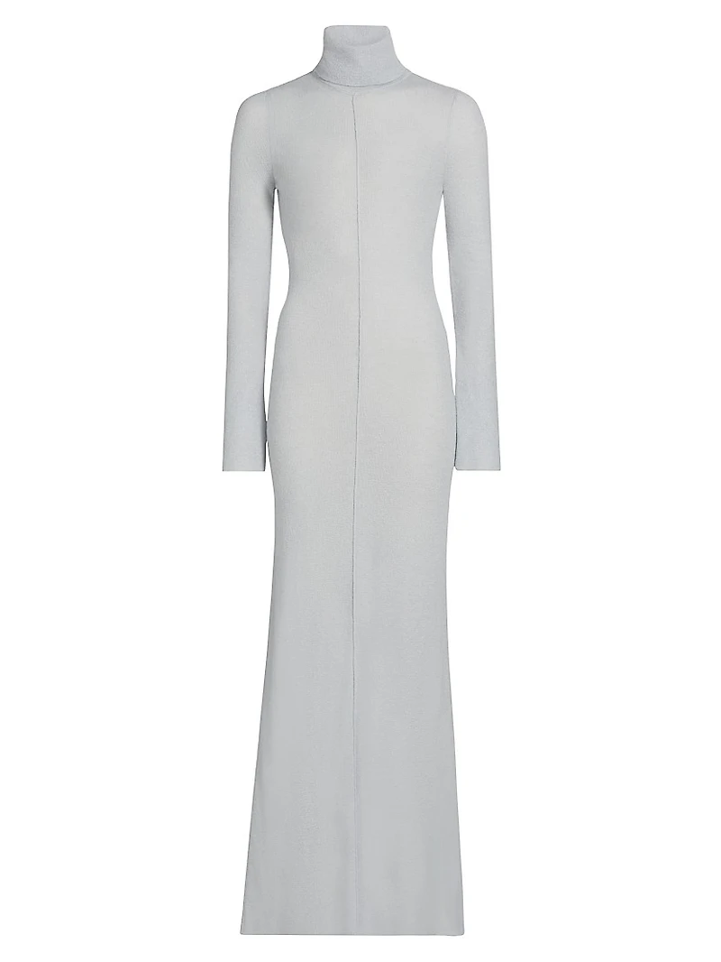 Mohair-Blend Turtleneck Dress