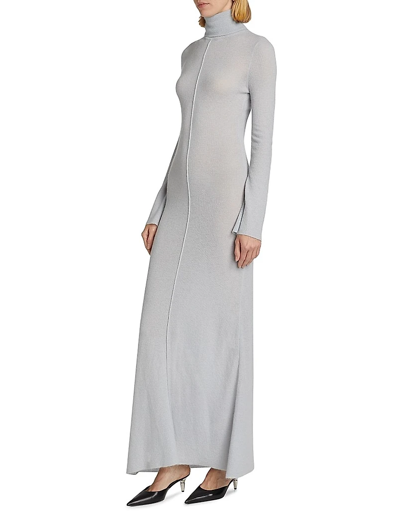 Mohair-Blend Turtleneck Dress