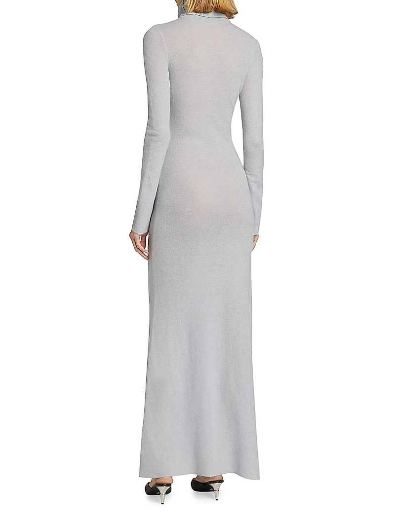 Mohair-Blend Turtleneck Dress