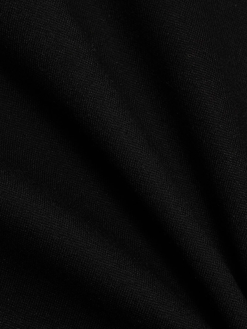 Knit U-Neck Midi-Dress