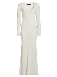 Balerina Mohair-Blend Maxi Dress