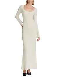 Balerina Mohair-Blend Maxi Dress
