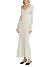 Balerina Mohair-Blend Maxi Dress