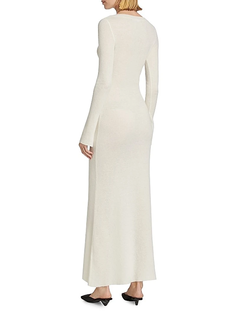 Balerina Mohair-Blend Maxi Dress