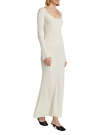 Balerina Mohair-Blend Maxi Dress