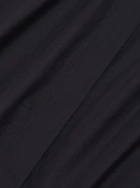 Cotton Twill Short-Sleeve Crop Shirt