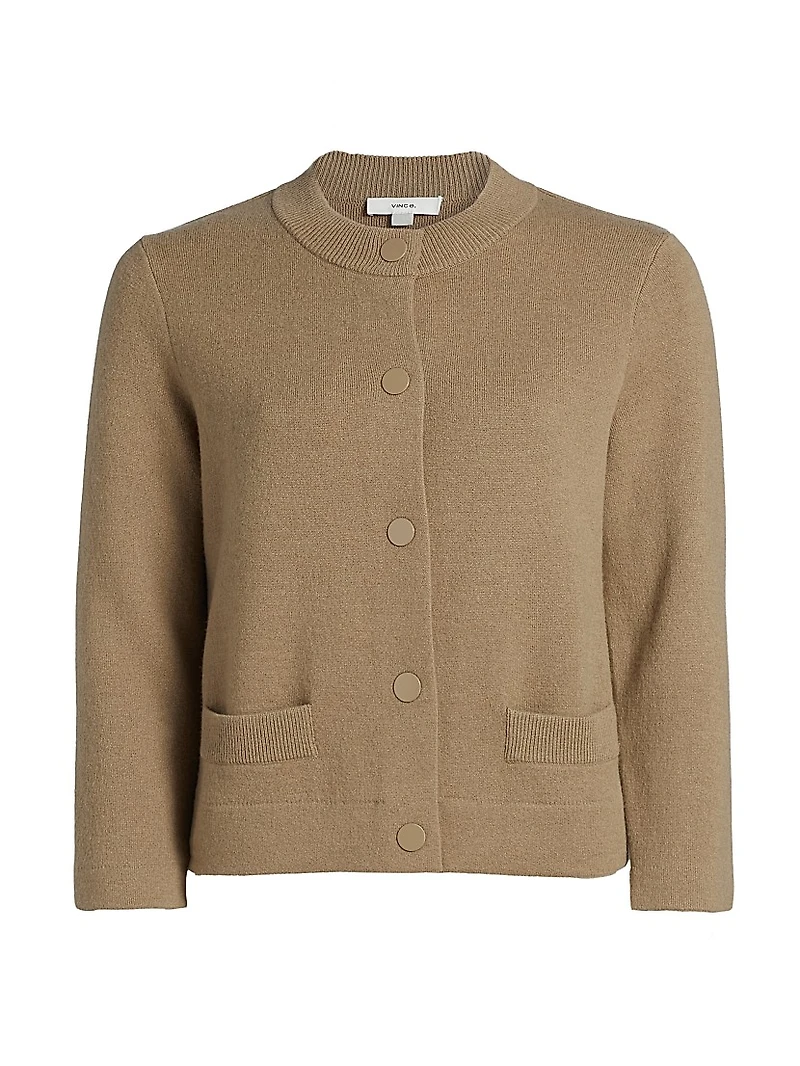 Shrunken Snap Cardigan