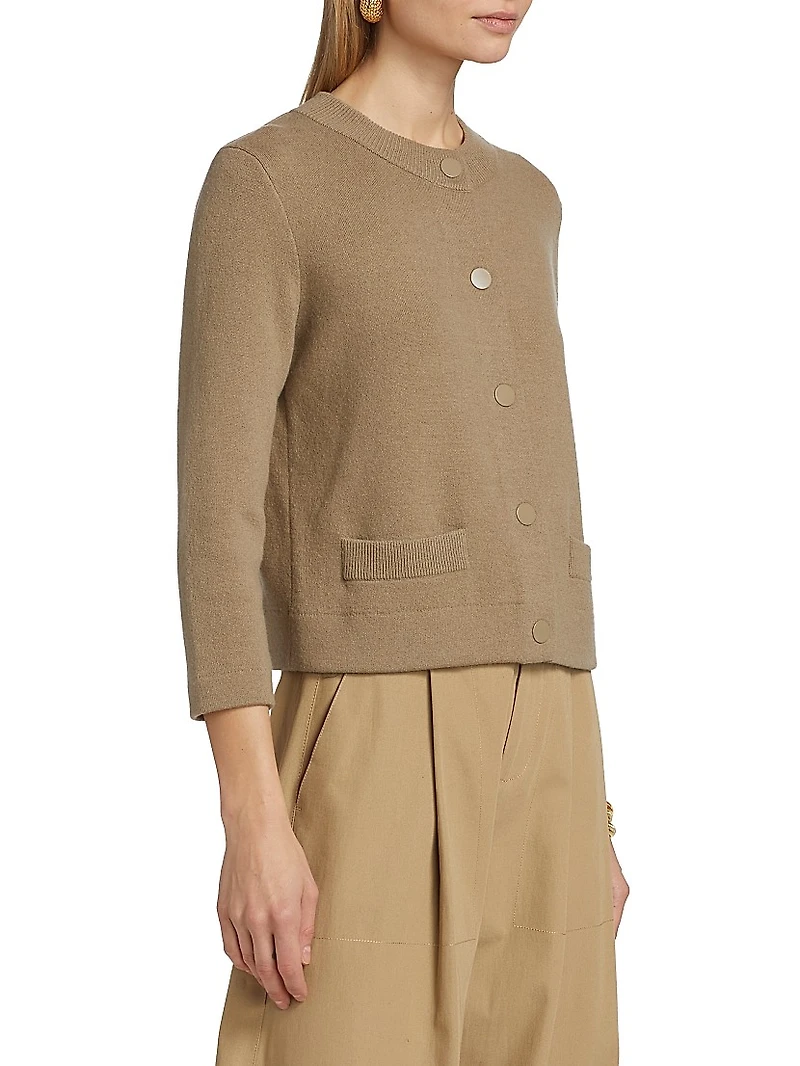 Shrunken Snap Cardigan