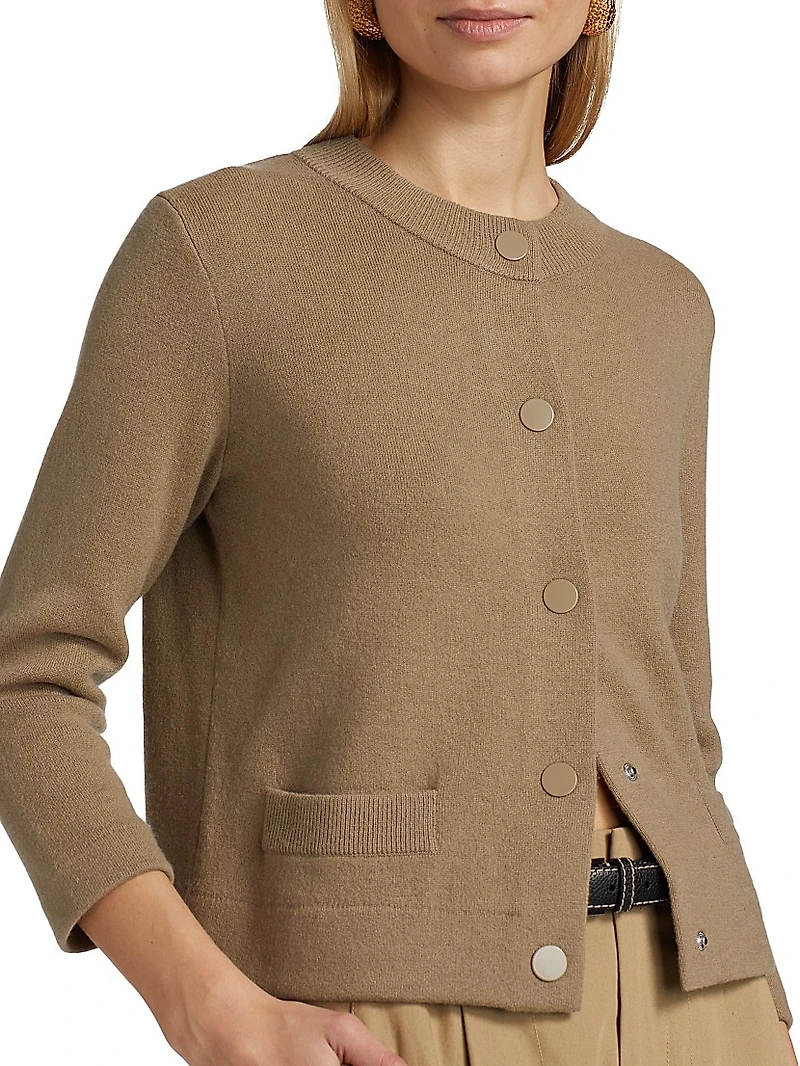 Shrunken Snap Cardigan