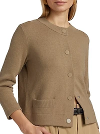 Shrunken Snap Cardigan