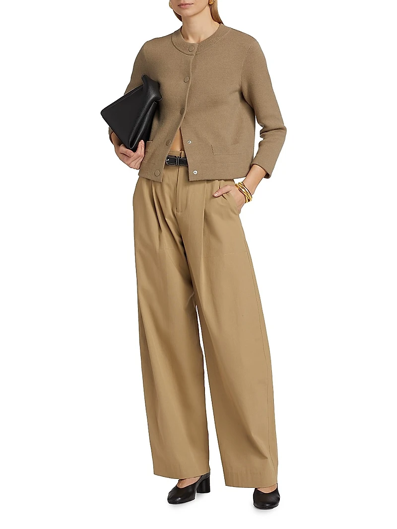 Shrunken Snap Cardigan