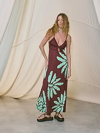 Anouk Arizona Moonrise Stretch Satin Ankle Dress