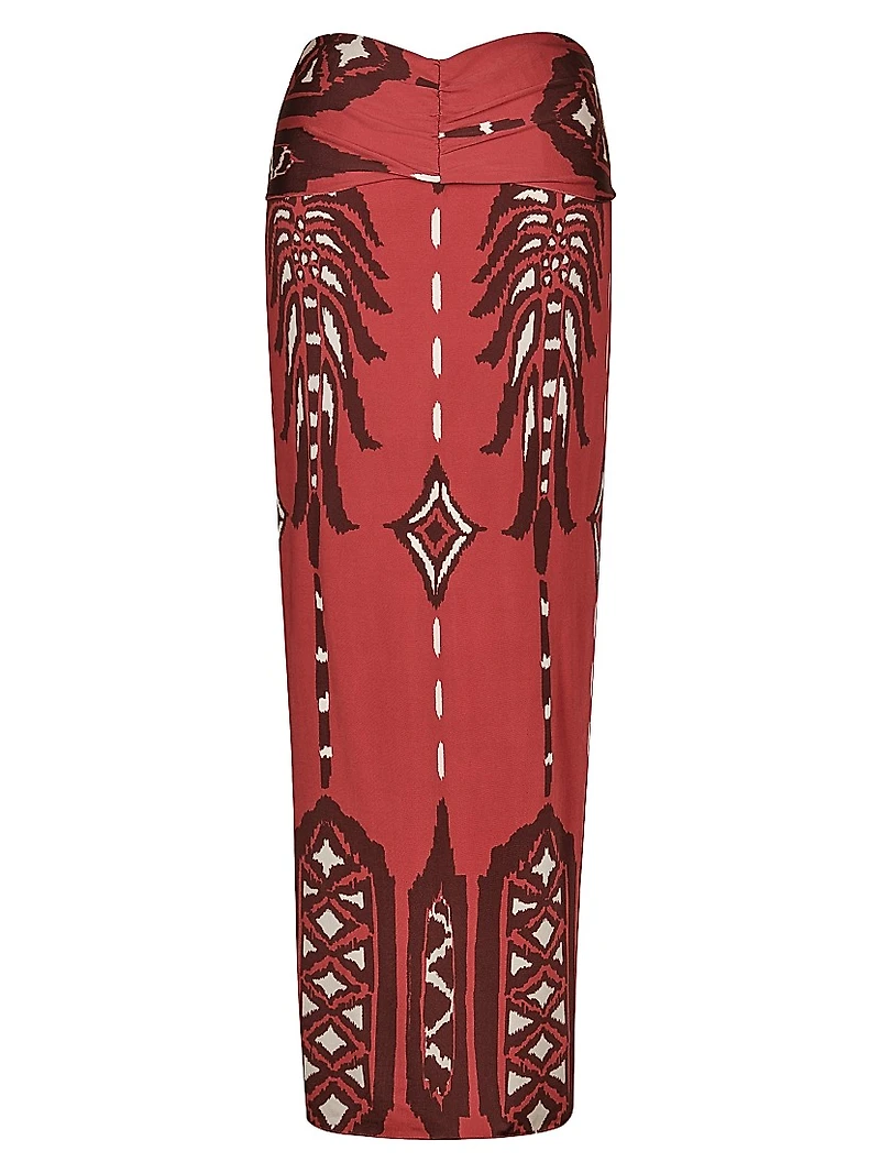 Anouk Avanyu Gathered Jersey Ankle Skirt