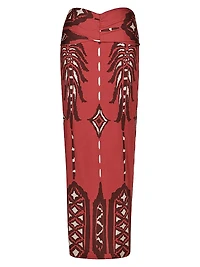 Anouk Avanyu Gathered Jersey Ankle Skirt