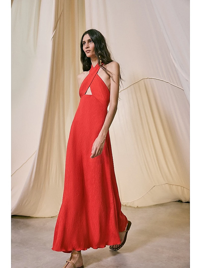 Anouk Light Heart Crinkled Ankle Dress