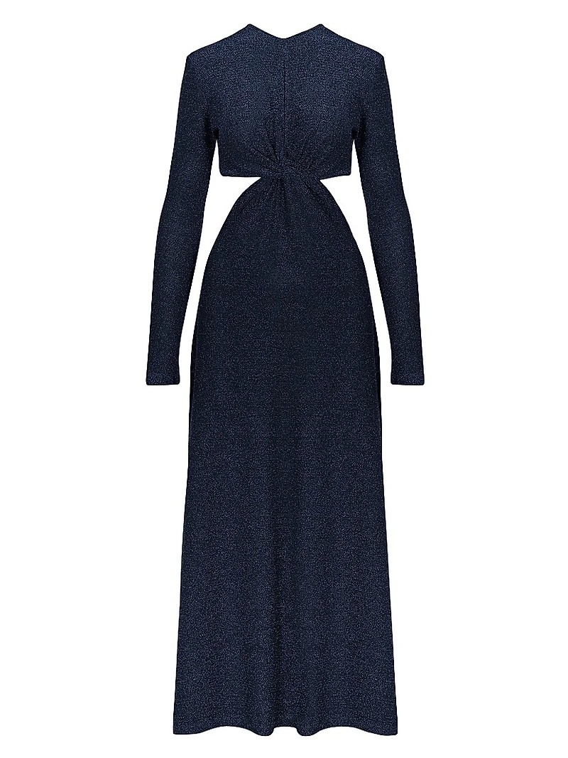 Anouk Divine Dominion Metallic Jersey Ankle Dress