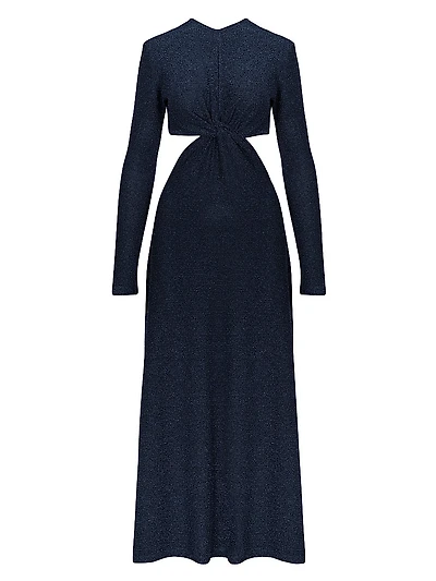 Anouk Divine Dominion Metallic Jersey Ankle Dress